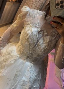 Bridal gown with Intricate Embellish🦋