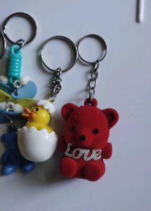 Assorted Fun Keychains 10 pcs set