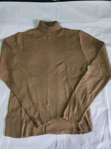 Women's Brown Turtleneck Sweater
