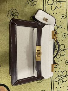 Steve Madden Canvas & Leather Handbag