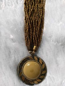 Boho Beaded Statement Necklace