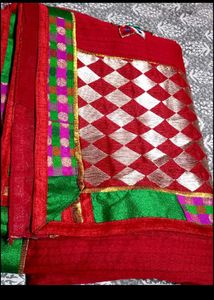 Elegant Red Silk Saree