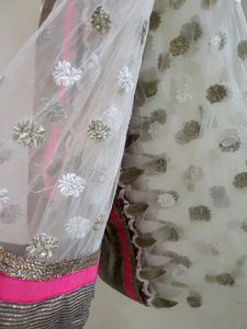 Beautiful White Duppata Just Like New