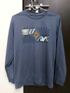 Men's Blue Graphic Hoodie