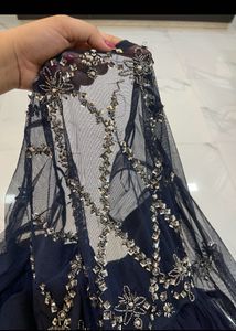 street 9 Stunning navy blue Embellished Gown
