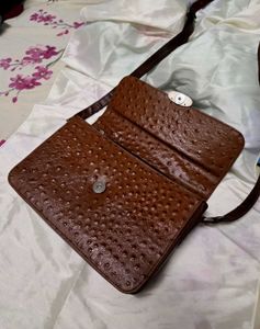 Brown leather Crossbody Bag