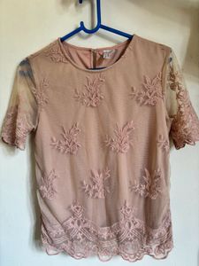 Forever 21 - Nude Lace Top