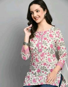 Floral Print Kurta