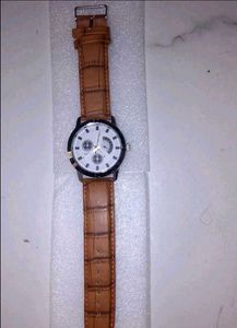 Stylish Brown Leather Watch