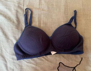 Navy Blue Padded Bra
