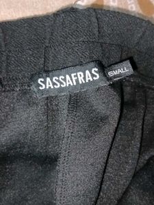Black High- Rise Bootcut Trouser