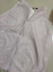 Sparkly Pink Halter Top