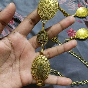 Vintage Gold Tone Chain Belt