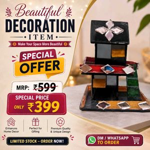Decorative Glass Showpiece