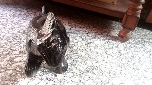 Brand New Black Ceramic Dinosaur Planter Pot -