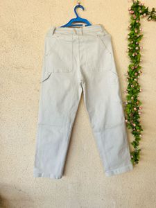 Casual Light Grey Utility Pants