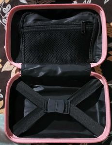Cute Pink Travel Cosmetic Bag / Hard Shell Pouch