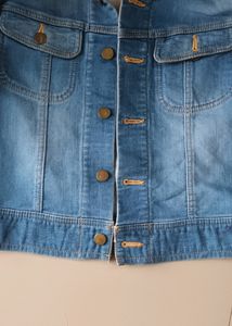 Classic Blue Hand-painted Denim Jacket