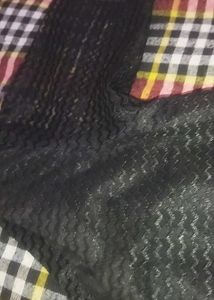 Elegant Black Kurta Set with Blue Salwar