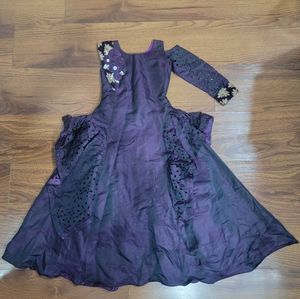 Elegant Purple Ethnic Gown