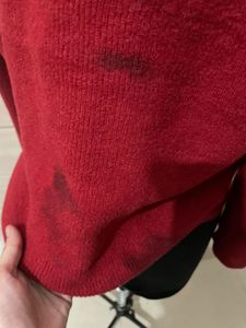 Chic Red Button-Up Cardigan