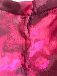Vibrant Pink Abstract Print Co-ord Set