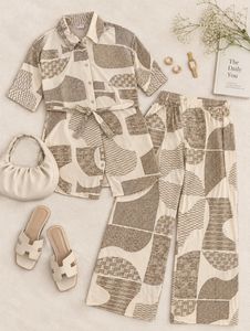 🤎 Printed Co-Ord Set