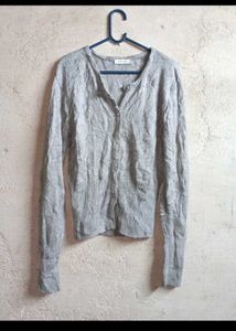 Grey Knit Cardigan