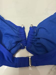 Vibrant Blue Strapless Bikini Top