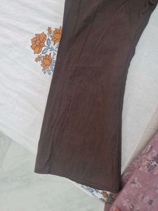 Brown V-Neck Kurta