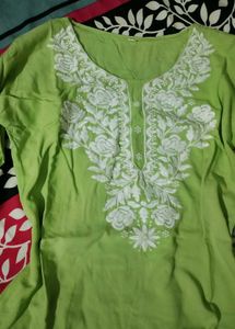 Beautiful Embroidered Cotton Kurta