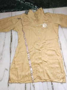 Stylish Beige Kurta and Pant coord set