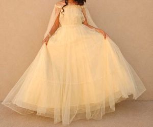 Dreamy butter yellow gown