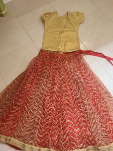 Beautiful Red & Gold Lehenga Choli Set