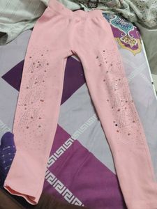 Cute Pink Girls Leggings