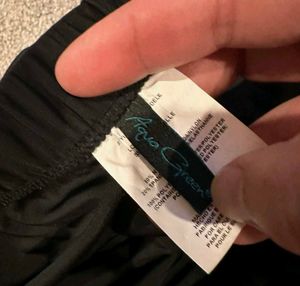 Aqua Green Black Swim Skirt