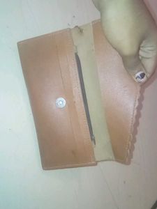 womens brown pouch