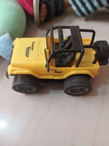 Combo of Yellow Stunt Toy Jeep + Car