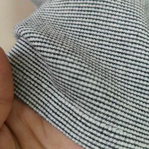zara ribbed knee length skirt