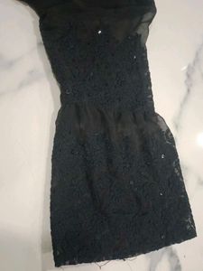 Elegant Black Sequined Kurta