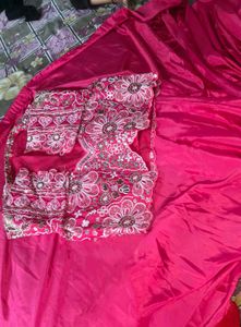 New fully stitched saree with blouse and jacket