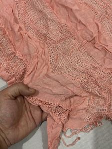 Light Pink Textured Scarf