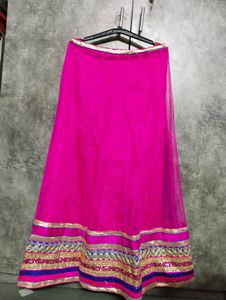 Vibrant Pink &amp; Blue Lehenga Set