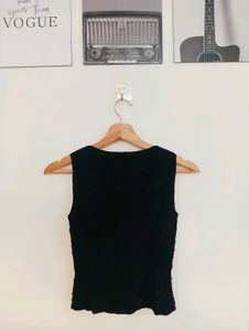 Sparkly Black Sleeveless Top