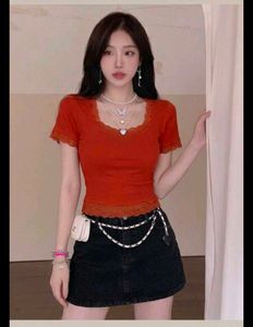 Cute Lace Trim Cropped Top FREEBIE ❗