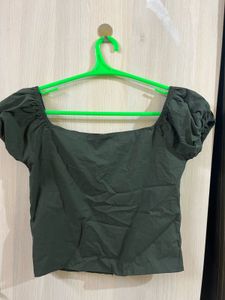 Newmw Chic Puff Sleeve Button-Up Top