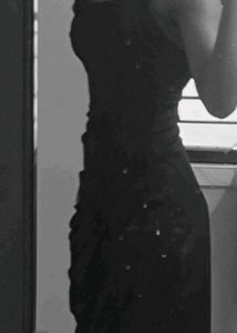 Chic Black Ruched Midi Dress