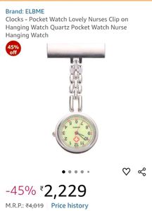 Angel Nurse Fob Watch for Medical Professionals