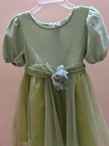Hopscotch Green Party Dress