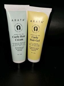 Arata Curly Hair Cream & Gel Duo
